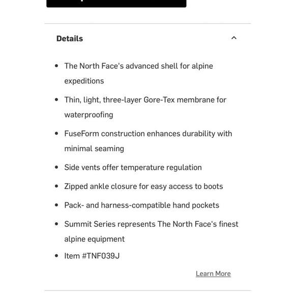 The North Face Women’s Summit Series L5 Shell Pants / Size-XSmall TP - Picture 14 of 15